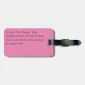 Crown Vetch Seamless Pattern Bagagelabel (Achterkant horizontaal)