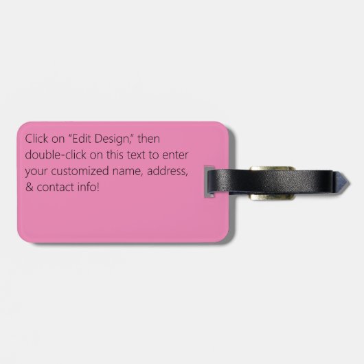 Crown Vetch Seamless Pattern Bagagelabel (Achterkant horizontaal)