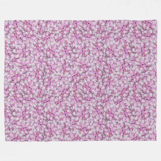 Crown Vetch Seamless Pattern Fleece Deken (Voorkant (Horizontaal))