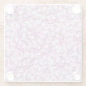 Crown Vetch Seamless Pattern Glazen Onderzetter (Achterkant)