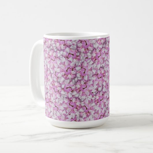 Crown Vetch Seamless Pattern Koffiemok (Voorkant links)