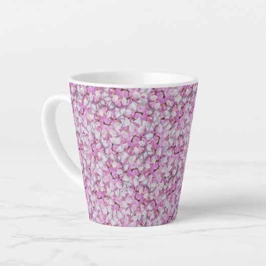 Crown Vetch Seamless Pattern Latte Mok (Linkerhoek)