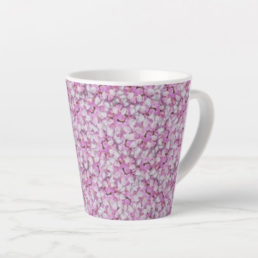 Crown Vetch Seamless Pattern Latte Mok (Rechterhoek)