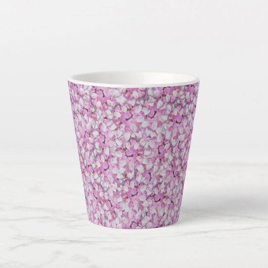 Crown Vetch Seamless Pattern Latte Mok (Voorkant)