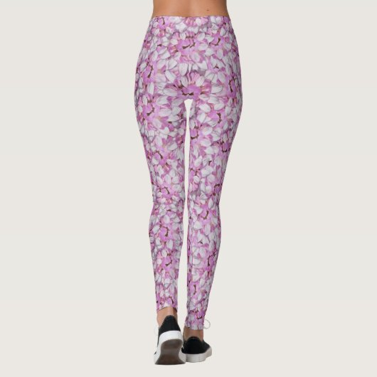 Crown Vetch Seamless Pattern Leggings (Achterkant)