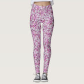 Crown Vetch Seamless Pattern Leggings (Voorkant)