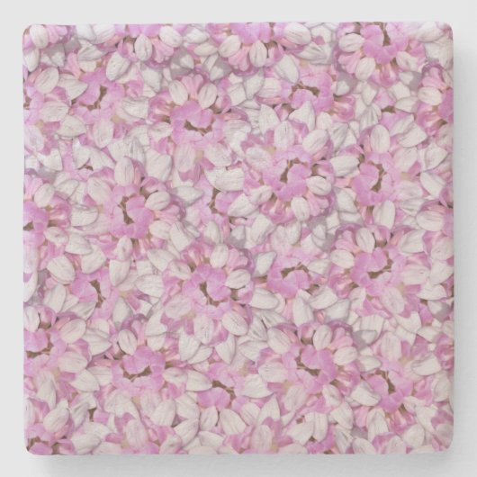 Crown Vetch Seamless Pattern Stenen Onderzetter (Voorkant)