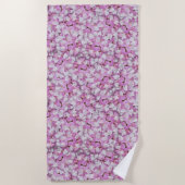 Crown Vetch Seamless Pattern Strandlaken (Voorkant)