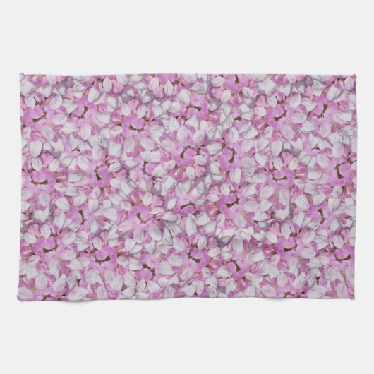 Crown Vetch Seamless Pattern Theedoek (Horizontaal)