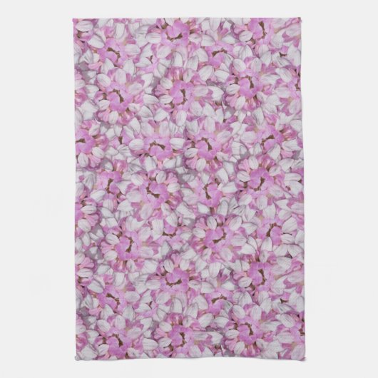 Crown Vetch Seamless Pattern Theedoek (Verticaal)