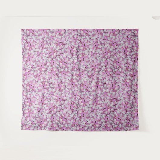 Crown Vetch Seamless Pattern Wandkleed (Voorkant (horizontaal))