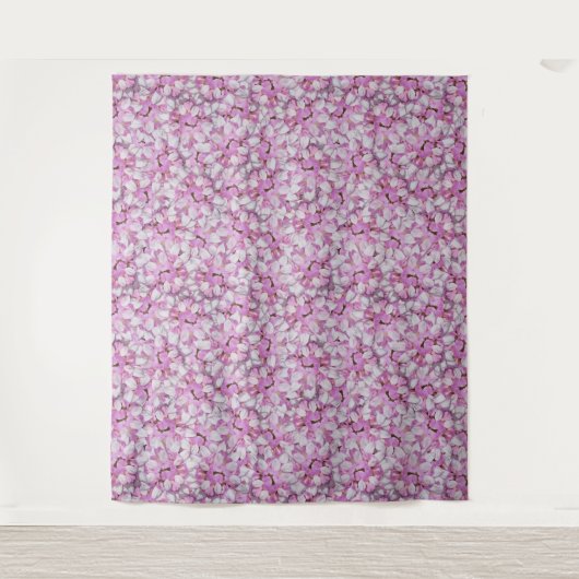 Crown Vetch Seamless Pattern Wandkleed (Voorkant)