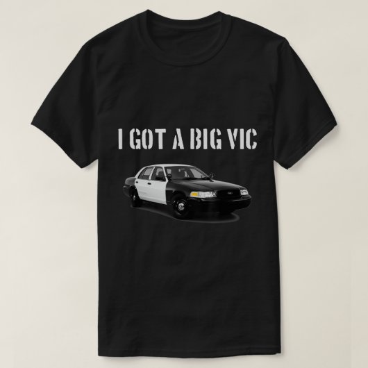 Crown Vic Funny P71 Punny Car Enthusiast T-Shirt (Design voorkant)