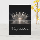 Crown Wenskaart-Congrats Kaart (Gele Bloem)