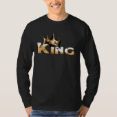 Crown with writing KING T-shirt (Voorkant)
