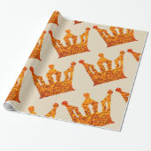 Crown Wrapping Paper Cadeaupapier (Uitgerold)
