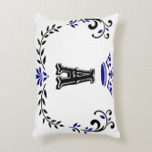 Crown Wreate A Monogram Accent Kussen (Voorkant(Verticaal))