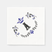 Crown Wreate A Monogram Servetten (Voorkant)