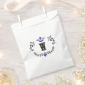 Crown Wreath Monogram "W" Bedankzakje (Geknipt)