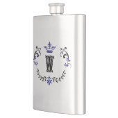 Crown Wreath Monogram "W" Flacon (Links)