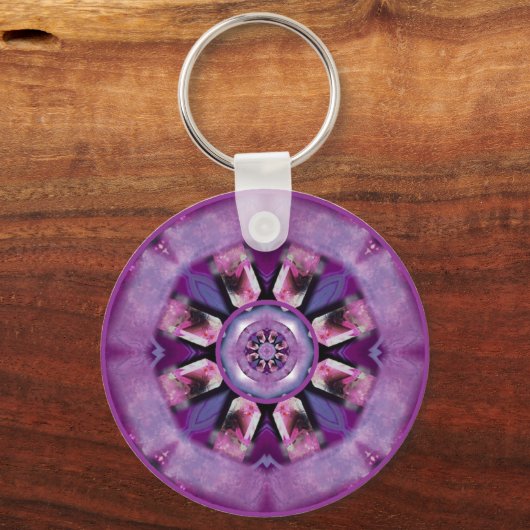 crownchakramandala5 sleutelhanger (Voorkant)