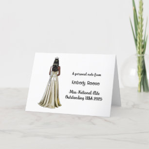 Crowned Beauty Queen op Maat Maken Briefkaarten