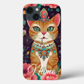 Crowned Bejewelled Cat  Case-Mate iPhone Case (Achterkant)