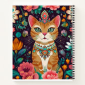 Crowned Bejewelled Cat  Notitieboek (Achterkant)