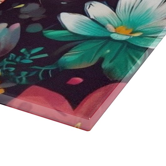 Crowned Bejewelled Cat Snijplank (Hoek)