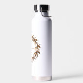 Crowned by Nature – Elegant Blush & Gold Floral Wa Waterfles (Links)