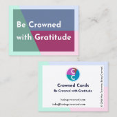 Crowned Cards Visitekaartje (Voorkant / Achterkant)