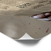 Crowned Chimp Royalty - Leuke Pop kunst met kleurr Perfect Poster (Hoek)