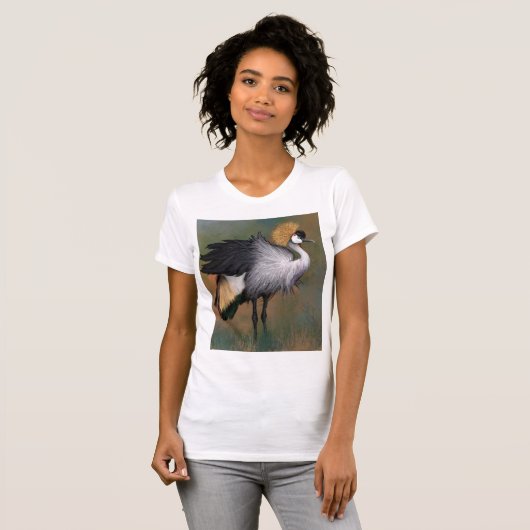 Crowned Crane T-shirt (Voorkant volledig)