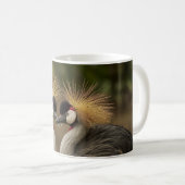 Crowned Crane Witte Koffie Mok (Voorkant rechts)