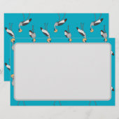 Crowned Cranes Briefpapier (Voorkant / Achterkant)