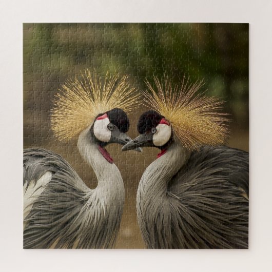 Crowned Cranes Jigzaag Puzzle Legpuzzel (Verticaal)
