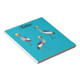 Crowned Cranes Notitieblok