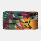 Crowned Cranes Oerwoud Pop Telefoonhoes Case-Mate iPhone Case (Achterkant (horizontaal))