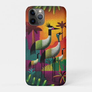 Crowned Cranes Oerwoud Pop Telefoonhoes Case-Mate iPhone Case
