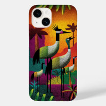 Crowned Cranes Oerwoud Pop Telefoonhoes