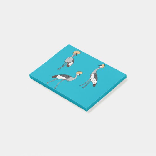 Crowned Cranes Post-it® Notes (Schuin)
