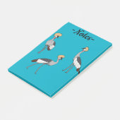 Crowned Cranes Post-it® Notes (Schuin)
