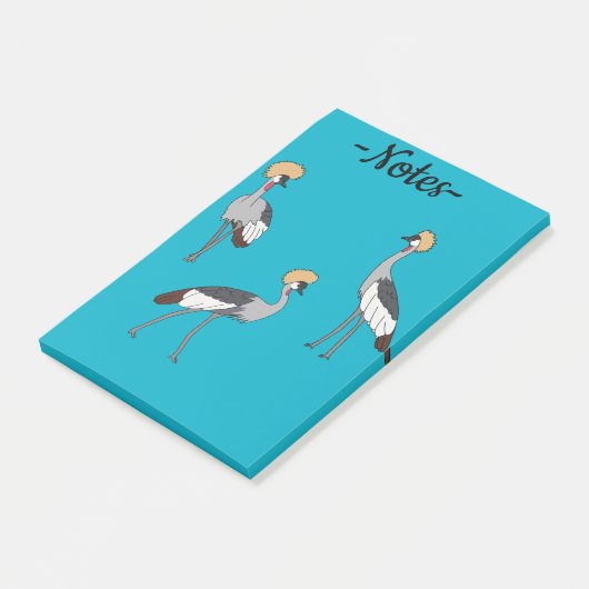 Crowned Cranes Post-it® Notes (Schuin)