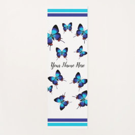 Crowned Hairstreak- blue butterfly gepersonaliseer Yogamat