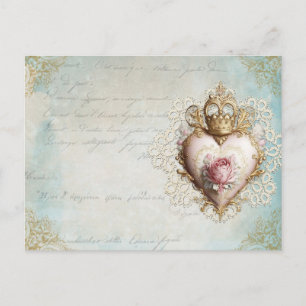 Crowned Heart  Collage Briefkaart