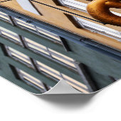 Crowned Pretzel in Kopenhagen Poster (Hoek)