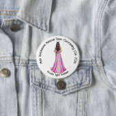 Crowned Queen Custom Pageant Button (In situ)