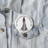 Crowned Queen Custom Pageant Button (In situ)
