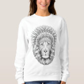 Crowned Royal Lion Sweatshirt (Voorkant)