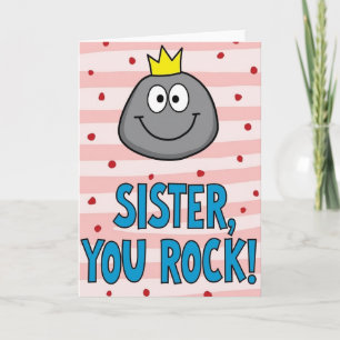 Crowned Sister Rocks Moederdag kaart